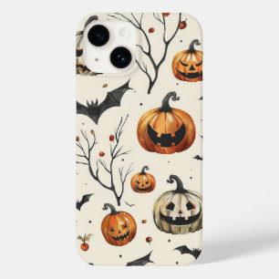 Funda Para iPhone 14 De Case-Mate Calabaza de Halloween y caída de vintage del patró