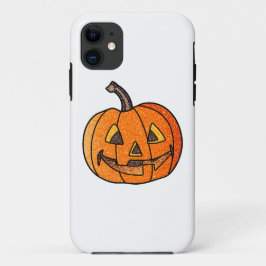 Funda Para iPhone 11 Calabaza de Jack con purpurina