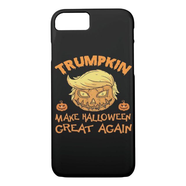 Funda De Case-Mate Para iPhone Calabaza de Trumpkin Halloween (Reverso)