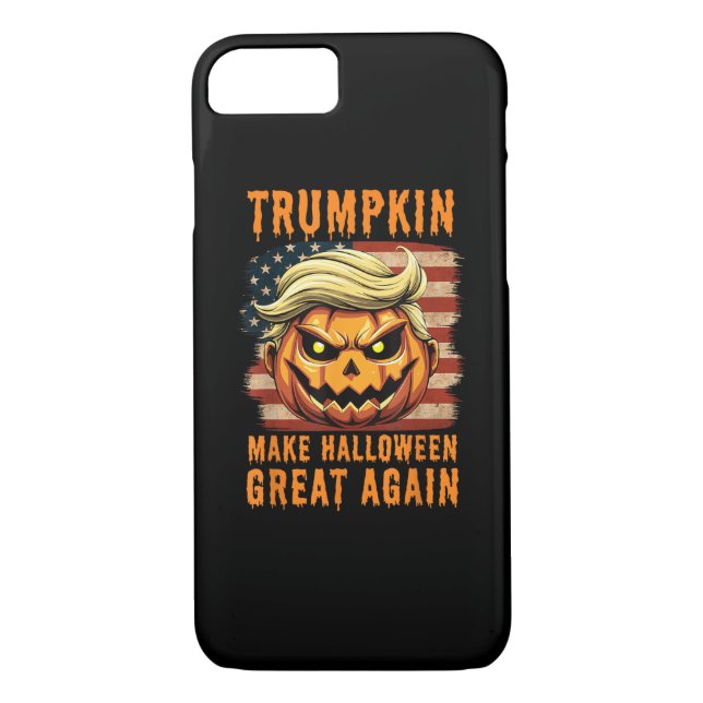 Funda De Case-Mate Para iPhone Calabaza de Trumpkin Halloween hace que Halloween  (Reverso)