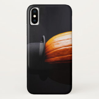 Funda Para iPhone X Calabaza en un Gorra Bowler