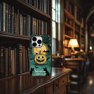 Funda Para iPhone 14 Pro De Case-Mate Calabaza iluminada por luna - Magia todo el año