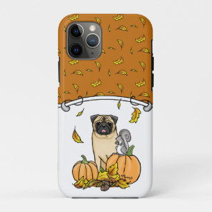 Funda Para iPhone 11 Pro Calabazas de calabazas de perros de la puericultur