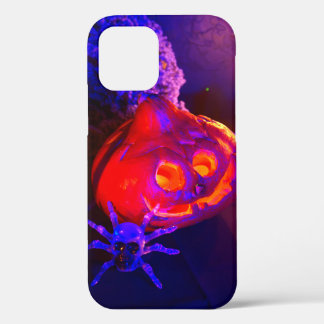 Funda Para iPhone 12 Pro Calabazas de Halloween de neón