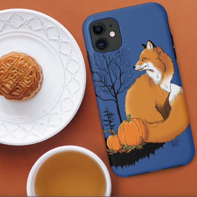 Funda De Case-Mate Para iPhone Calabazas del bosque Red Fox (Subido por el creador)