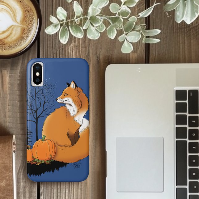 Funda De Case-Mate Para iPhone Calabazas del bosque Red Fox (Subido por el creador)