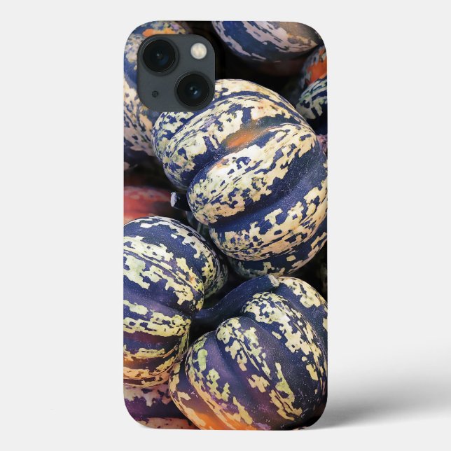 Funda De Case-Mate Para iPhone Calabazas Rayadas Rústicas (Reverso)