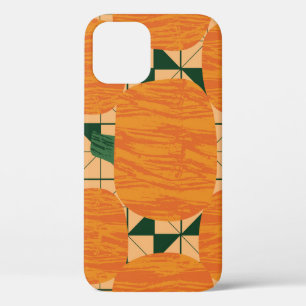 Funda Para iPhone 12 Calabazas: Triángulo Geométrico Retro.