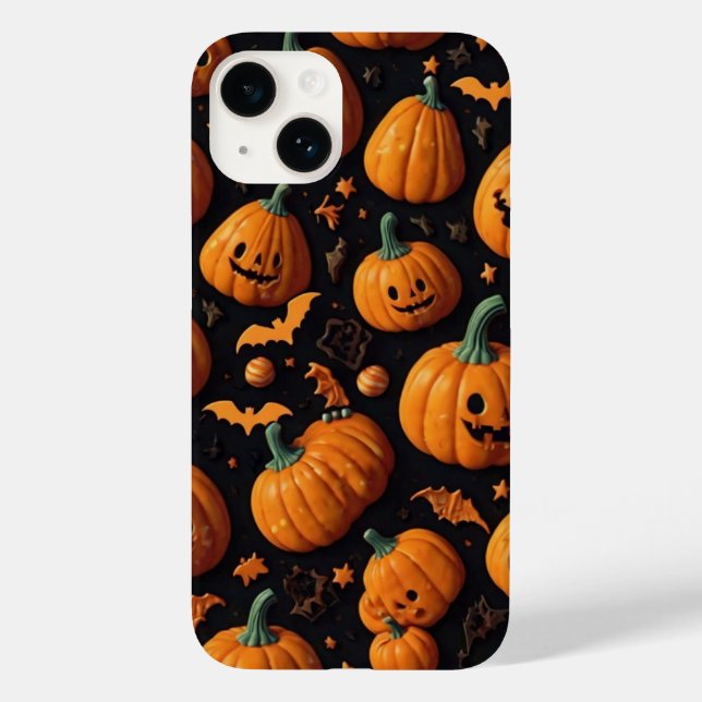 Funda De Case-Mate Para iPhone Calabazas y dulces (Reverso )