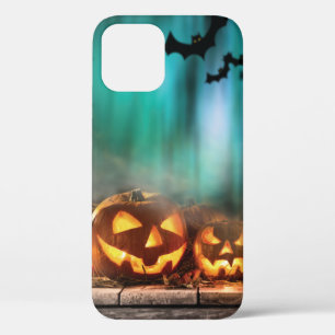 Funda Para iPhone 12 Pro Calabazas y murciélagos de Halloween