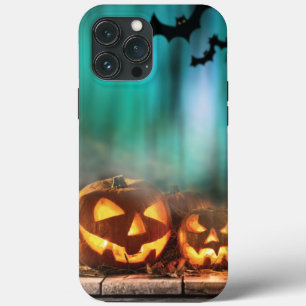 Funda Para iPhone 13 Pro Max Calabazas y murciélagos de Halloween