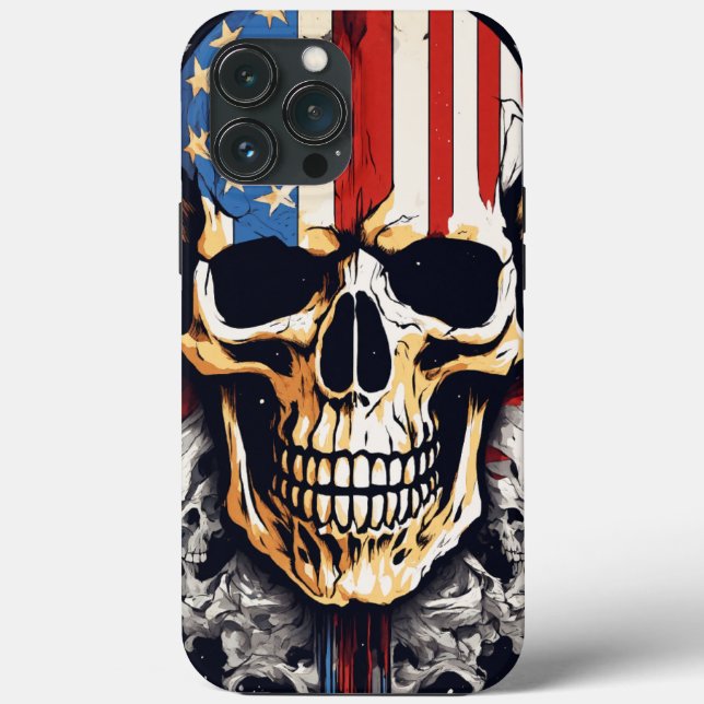 Funda De Case-Mate Para iPhone calavera (Reverso )