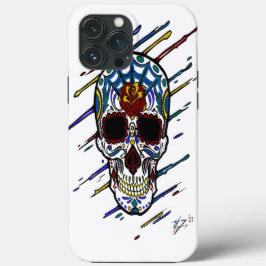 Funda Para iPhone 13 Pro Max calavera azúcar calavera