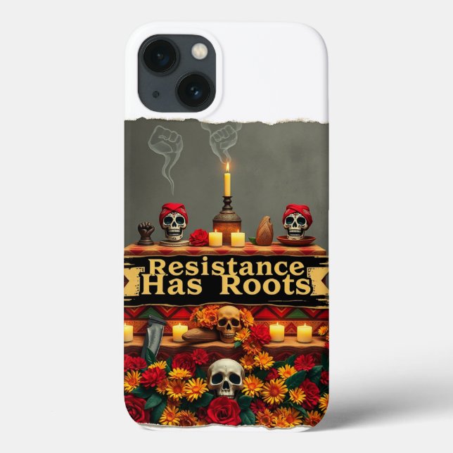 Funda De Case-Mate Para iPhone Calavera azucarera en protesta mexicana | Arte de  (Reverso)