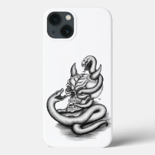 Funda Para iPhone 13 Calavera - Cabeza malvada con serpiente