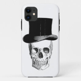 Funda Para iPhone 11 Calavera con Tophat