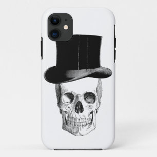 Funda Para iPhone 11 Calavera con Tophat