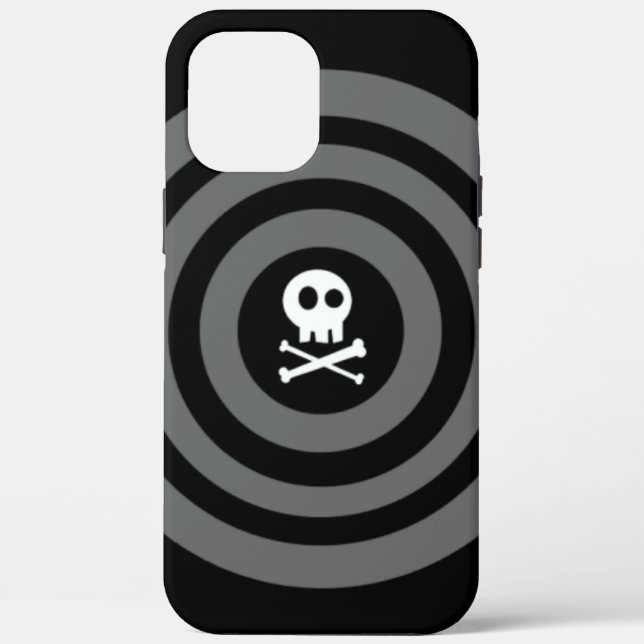 Funda De Case-Mate Para iPhone ~ Calavera + cruz ~ Estuche para iPhone OtterBox (Reverso )