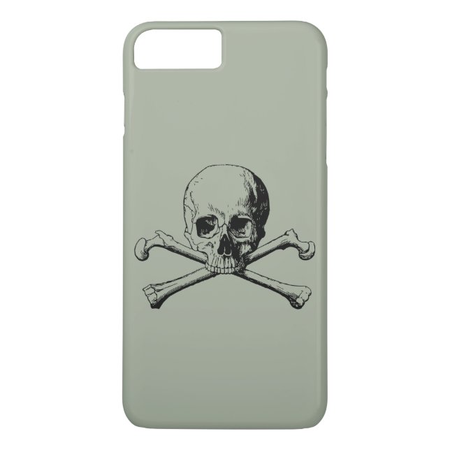 Funda De Case-Mate Para iPhone Calavera cruzada (Reverso)
