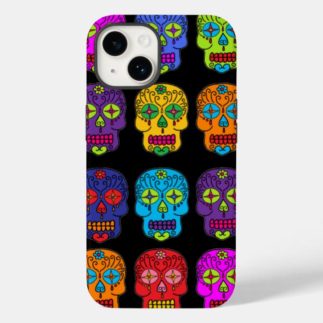 Funda De Case-Mate Para iPhone Calavera de Azúcar (Reverso )