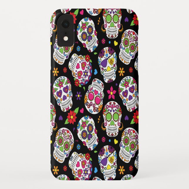 Funda De Case-Mate Para iPhone Calavera de azúcar Asustada e intimidante para el  (Reverso)