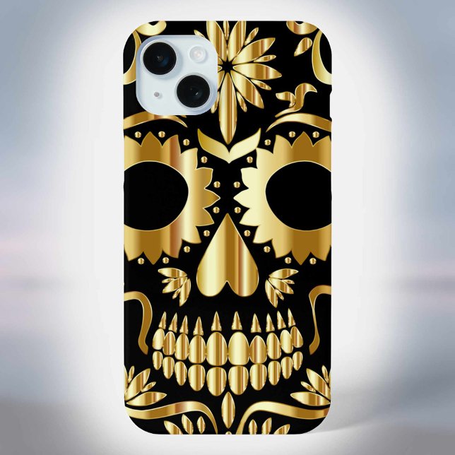 Funda De Case-Mate Para iPhone Calavera de azúcar Día Mexicano del Arte Cultural  (Subido por el creador)