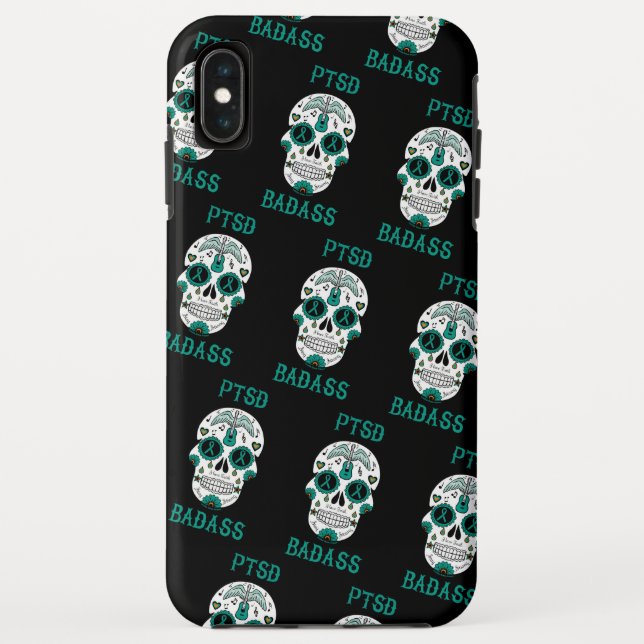 Funda De Case-Mate Para iPhone Calavera de Azúcar...TEPT (Reverso)