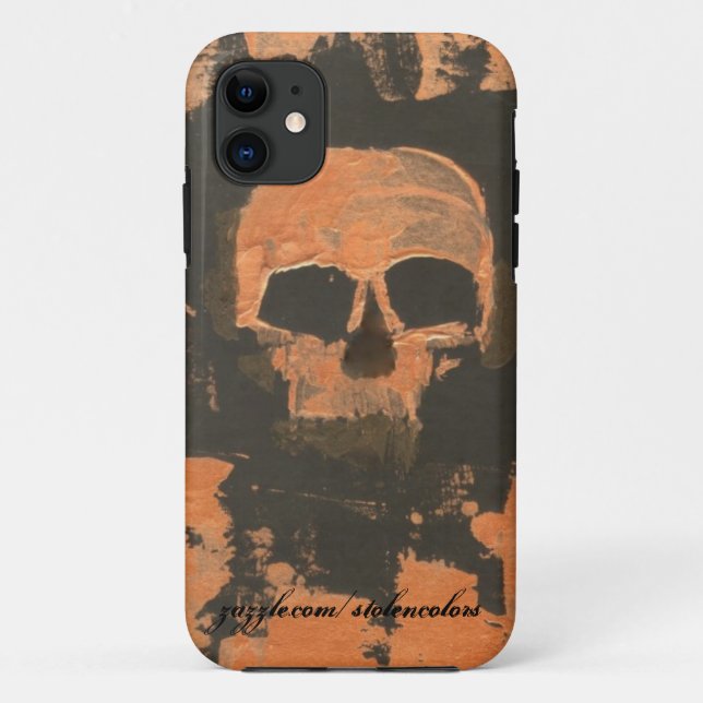 Funda De Case-Mate Para iPhone Calavera de cobre (Reverso)