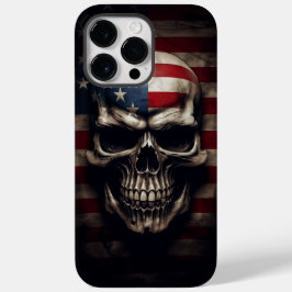 Funda Para iPhone 14 Pro Max De Case-Mate Calavera de la bandera americana