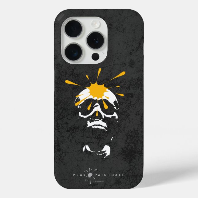 Funda De Case-Mate Para iPhone Calavera de Paintball (Reverso )