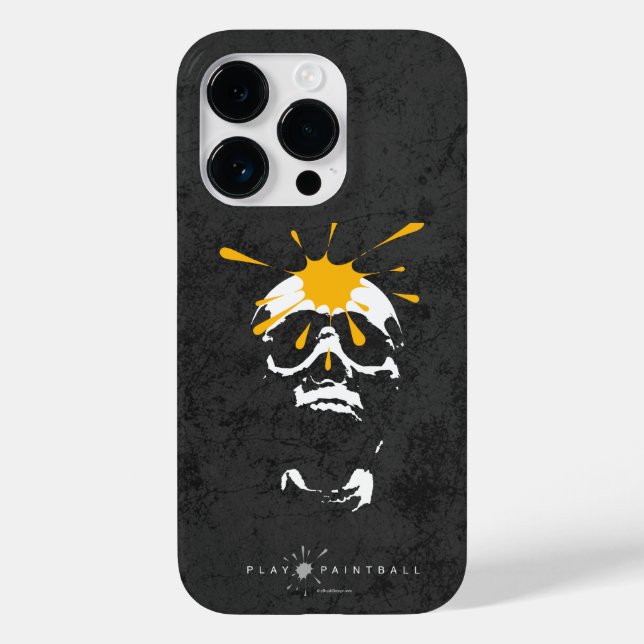 Funda De Case-Mate Para iPhone Calavera de Paintball (Reverso )