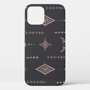 Funda Para iPhone 12 Calavera de toros de Boho, de etnia transparente.