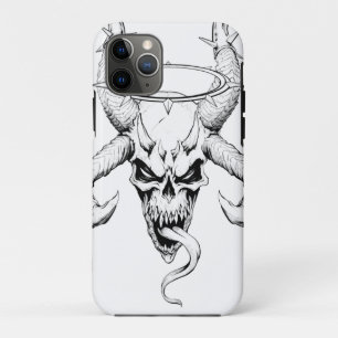 Funda Para iPhone 11 Pro Calavera divina de blanco muerto