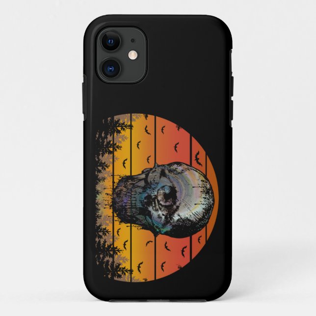 FUNDA DE Case-Mate PARA iPhone CALAVERA ESPANTOSA DE HALLOWEEN (Reverso)