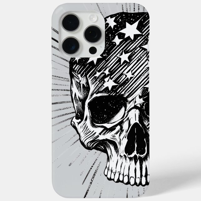 Funda De Case-Mate Para iPhone Calavera & Estrellas II (Reverso )