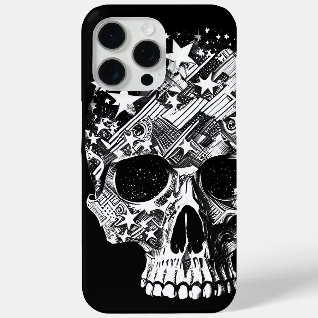Funda De Case-Mate Para iPhone Calavera & Estrellas IV (Reverso )