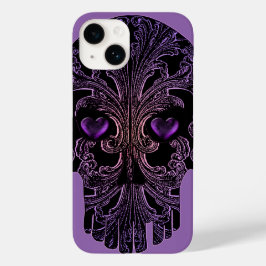 Funda Para iPhone 14 De Case-Mate Calavera filigrana en tonos morados