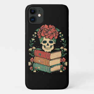 Funda Para iPhone 11 Calavera Floral en tus Libros