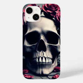 Funda Para iPhone 14 De Case-Mate Calavera floral gótica y Rosas