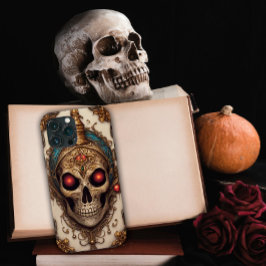 Funda Para iPhone 13 Pro Max Calavera gótica con ojos rojos