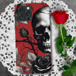 Funda Para iPhone 13 Pro Max Calavera gótica con Rosa negro<br><div class="desc">Atrévase a desafiar la convención con este exclusivo estuche y estuche para iPhone de rosa negro, una fascinante fusión de diseño arriesgado y sorprendente belleza. Este funda no es solamente un escudo protector para tu iPhone; es una declaración audaz que combina la mística de un cráneo con el encanto eterno...</div>