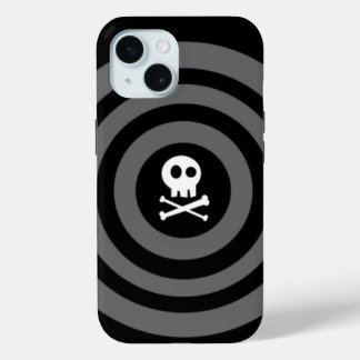 Funda Para iPhone 15 ~ Calavera + huesos cruzados ~