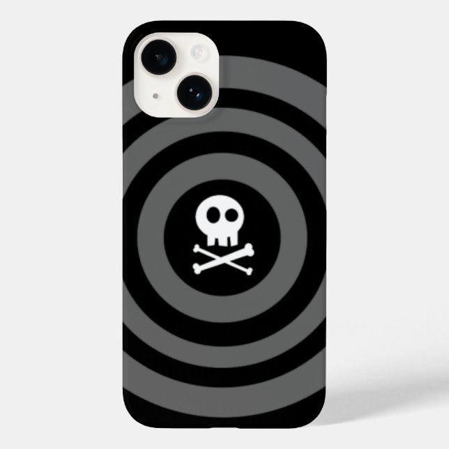 Funda De Case-Mate Para iPhone ~ Calavera + huesos cruzados ~ (Reverso )