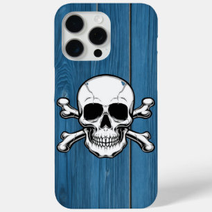 Funda Para iPhone 15 Pro Max Calavera, madera