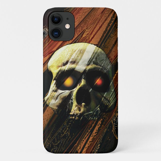 Funda De Case-Mate Para iPhone Calavera oscura (Reverso)