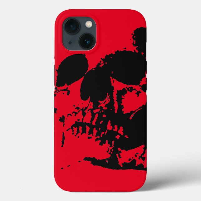 Funda De Case-Mate Para iPhone Calavera roja (Reverso )