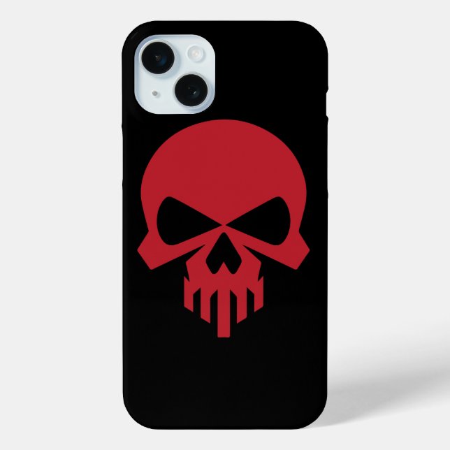 Funda De Case-Mate Para iPhone Calavera roja (Reverso )