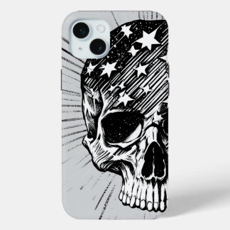 Funda Para iPhone 15 Mini Calavera y estrellas II