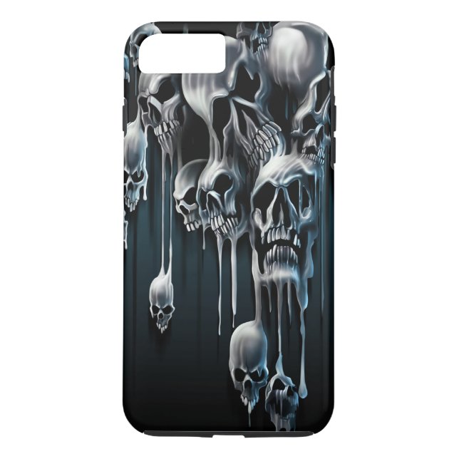 Funda De Case-Mate Para iPhone Calaveras que gotean (Reverso)