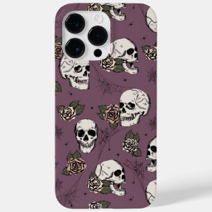 Funda Para iPhone 14 Pro Max De Case-Mate Calaveras violetas y Rosas